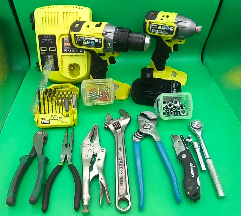 SafeSense™ Ryobi Brushless Kit | PBLHM101 Hammer Drill + PBLID01