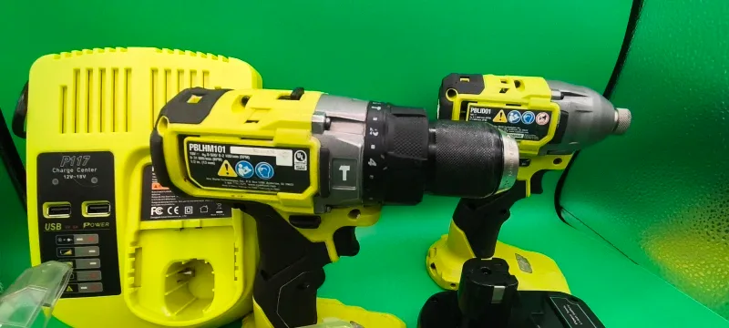 SafeSense™ Ryobi Brushless Kit | PBLHM101 Hammer Drill + PBLID01 image indicator(6)