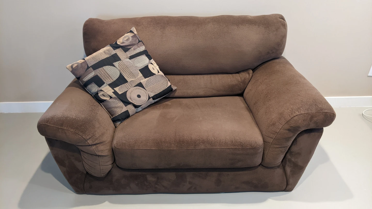 Brown Sofa Set-Price is for All Three Items Showing - photo 3