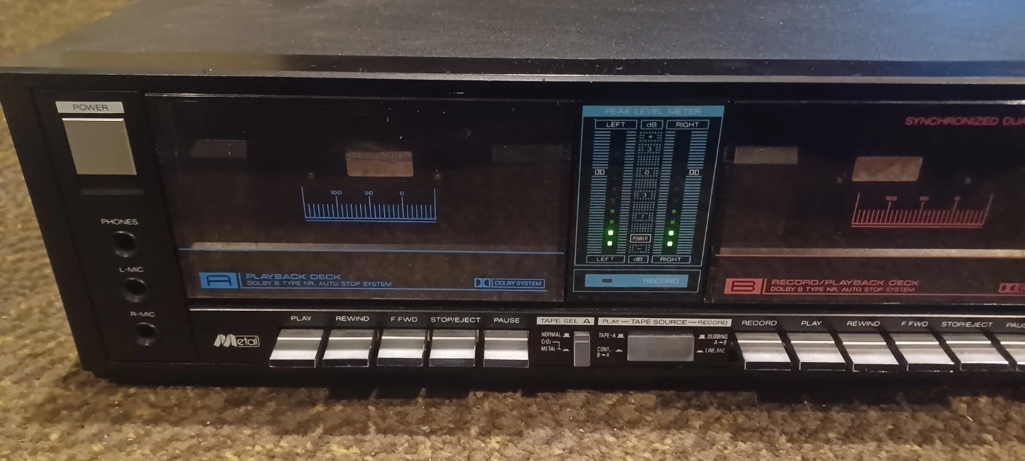 LXI Series Dual Cassette Deck #clean out - photo 2