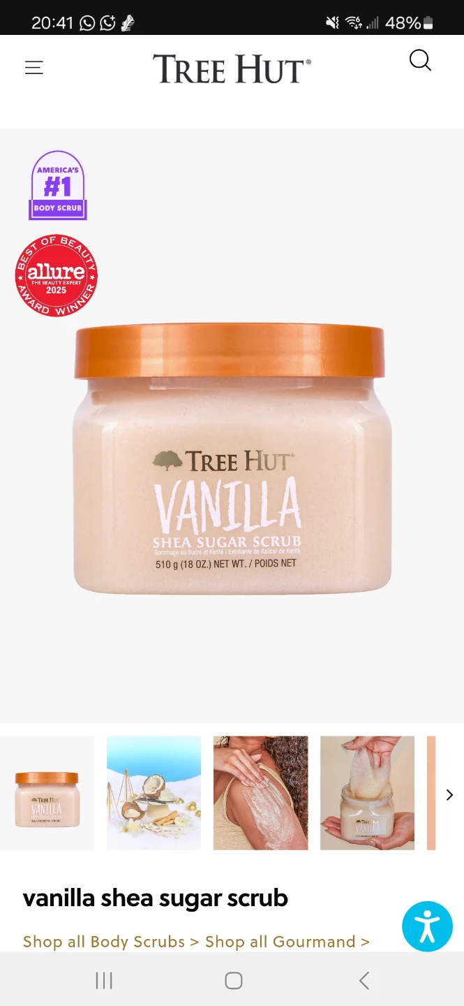 Tree Hut Vanilla Shea Sugar Scrub Samples - photo 2