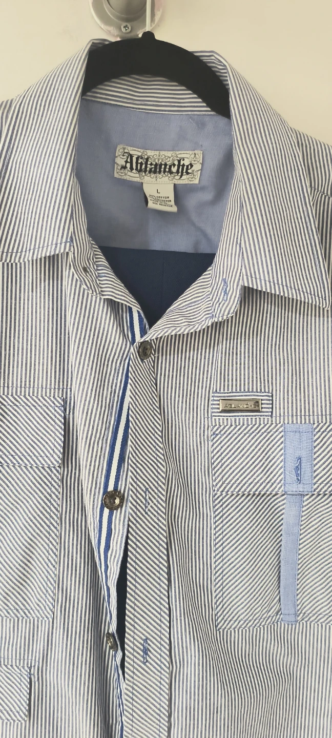 Ablanche Striped Shirt - Size L