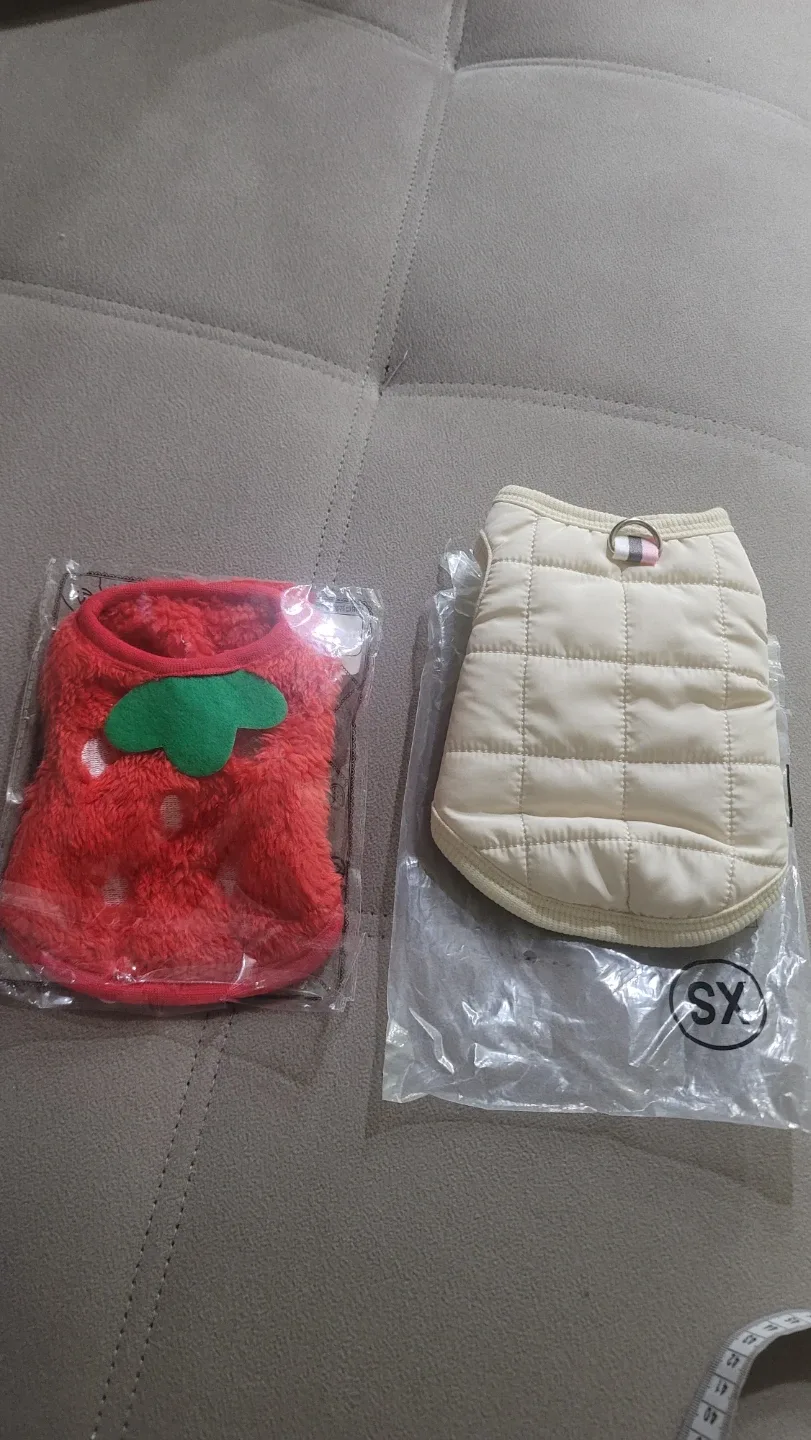 Dog or cat clothes (new never used) both $15