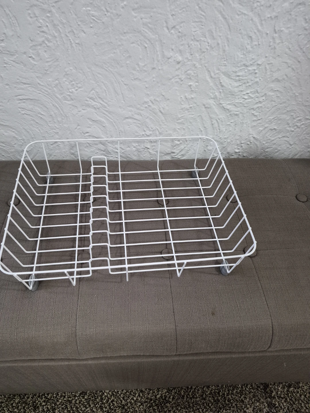 White Wire Dish Drying Rack