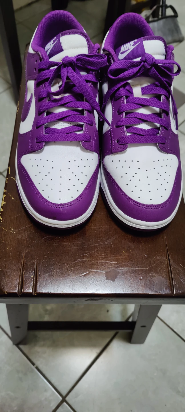 Nike Dunk Low White Purple Shoes - photo 2