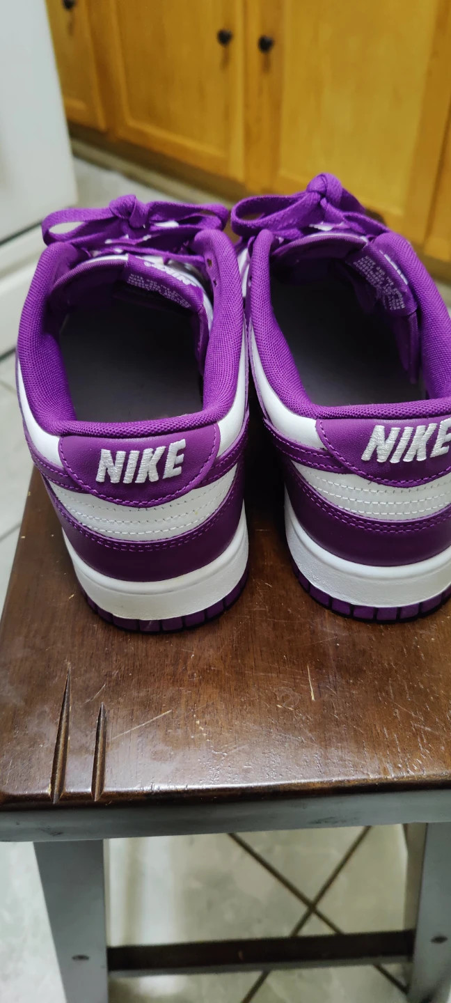 Nike Dunk Low White Purple Shoes - photo 4