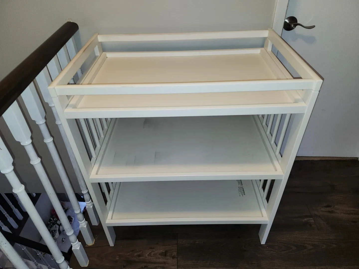 White Wooden Changing Table