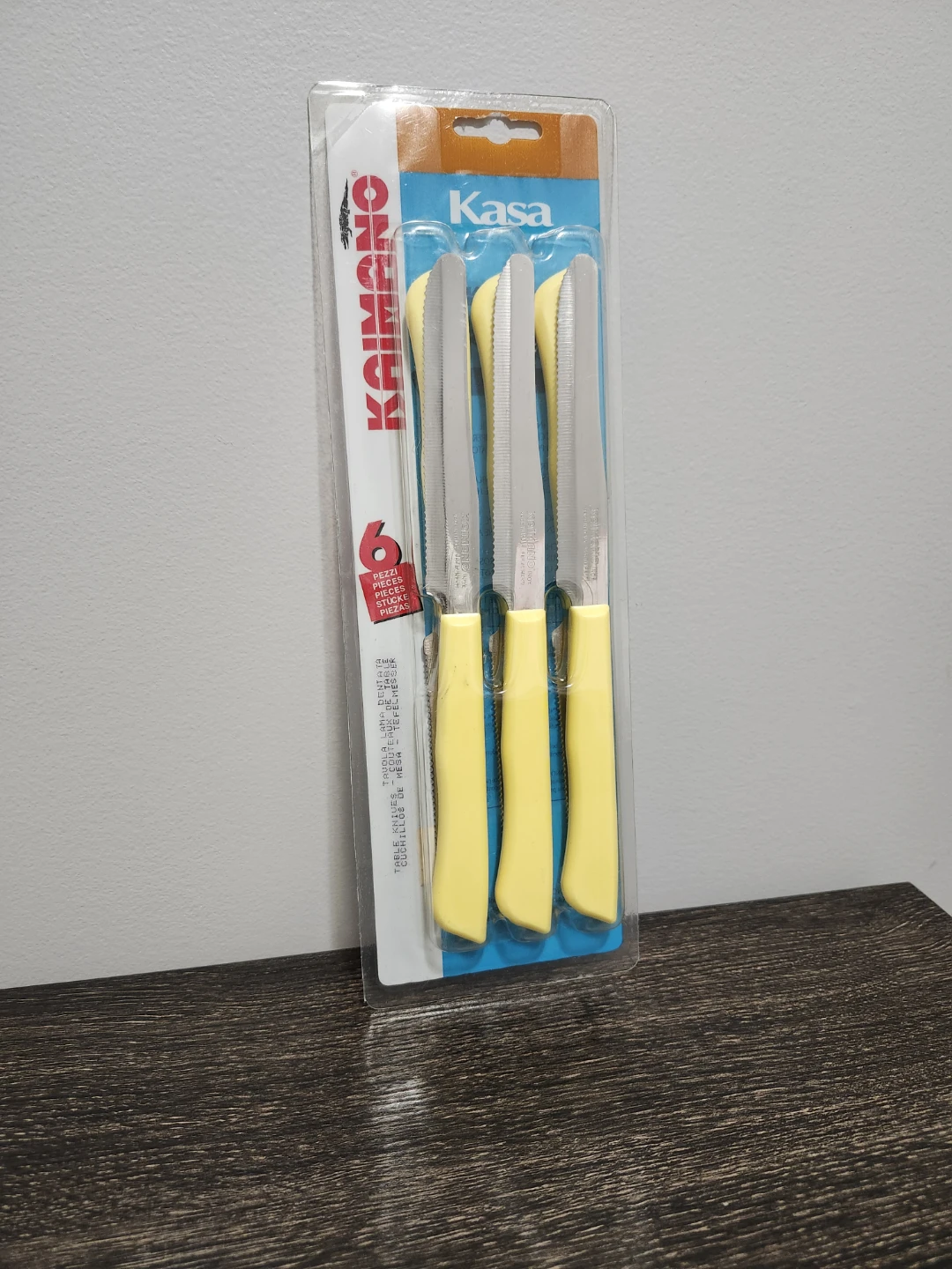 Tavola INOX Kasa Kaimano 6 Table stainless steel Knives NIP