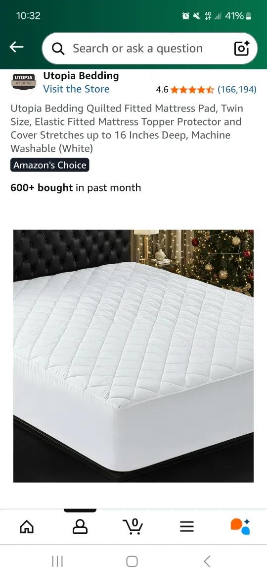 Twin mattress protector