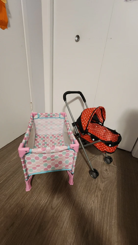 Doll Crib and stroller