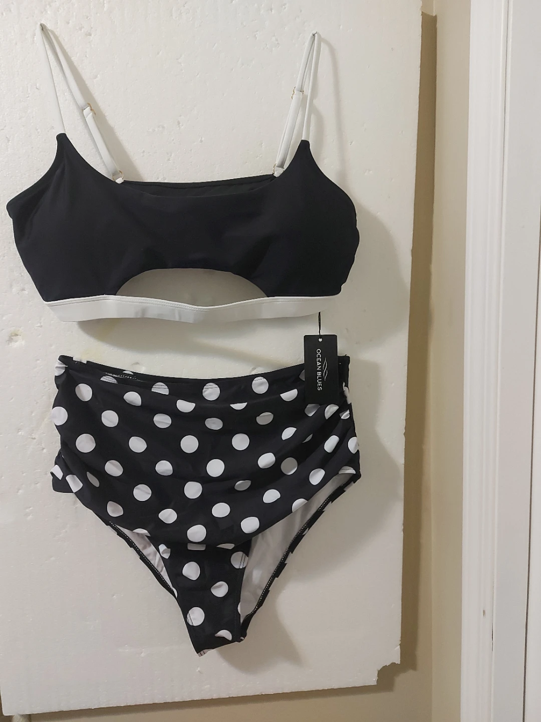 Ocean Blues Black & White Polka Dot Swimsuit