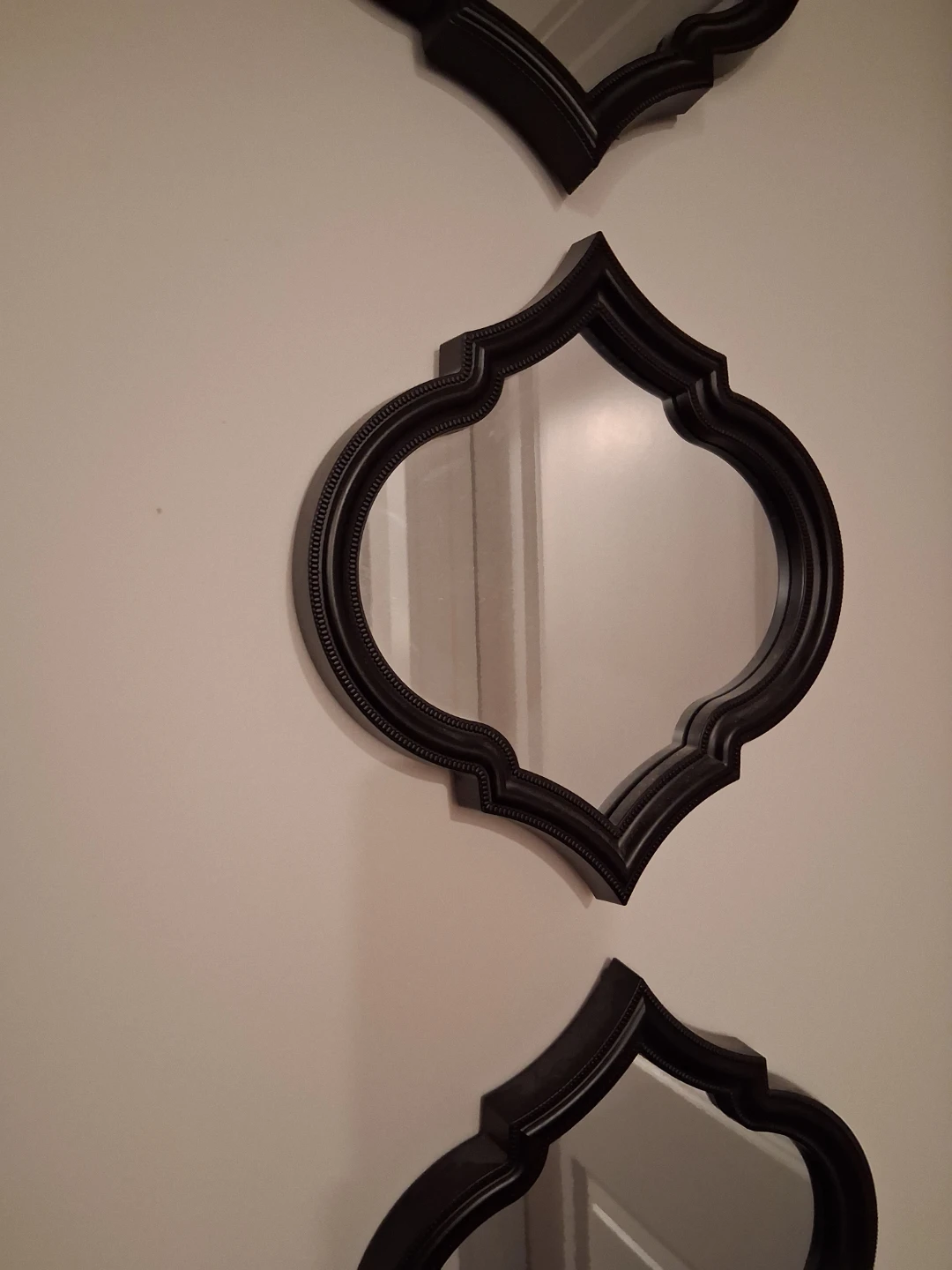 Set of 3 Black Decorative Wall Mirrors - photo 2