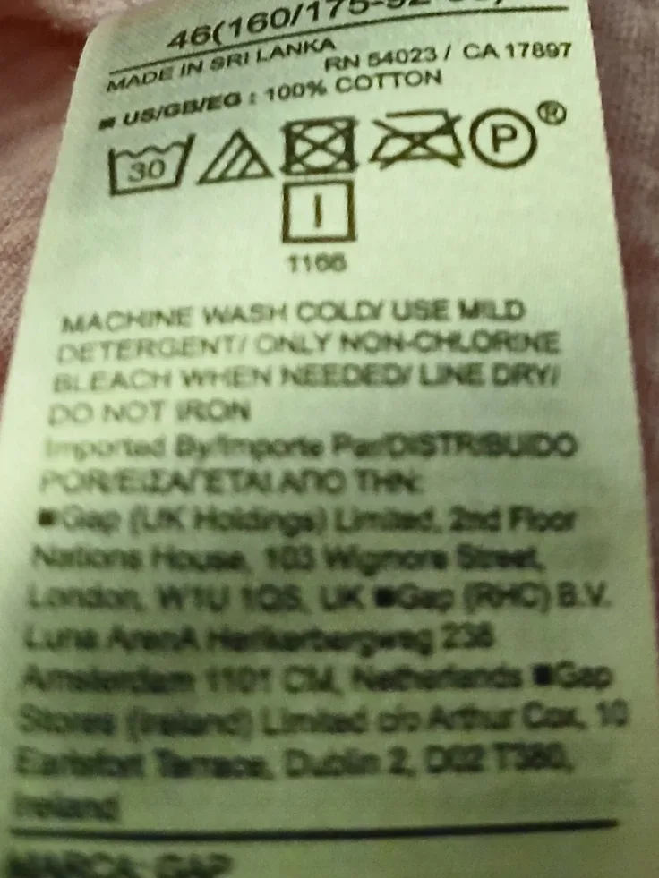 GAP Pink Cotton Shirt - Size M image indicator(3)