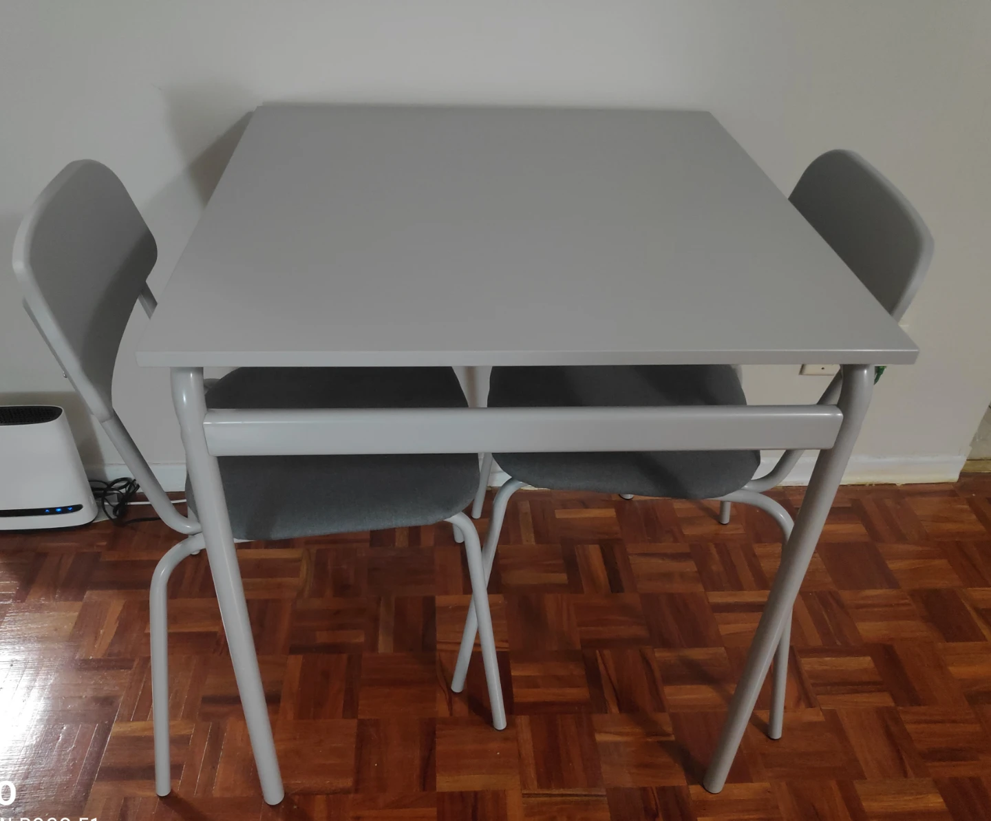 IKEA Table & 2 Chairs - Grey (New Condition) - photo 3