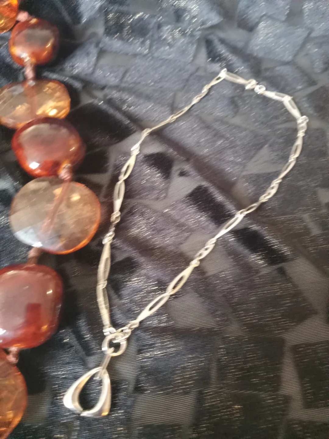 Necklace - Gold, White & Brown image indicator(9)