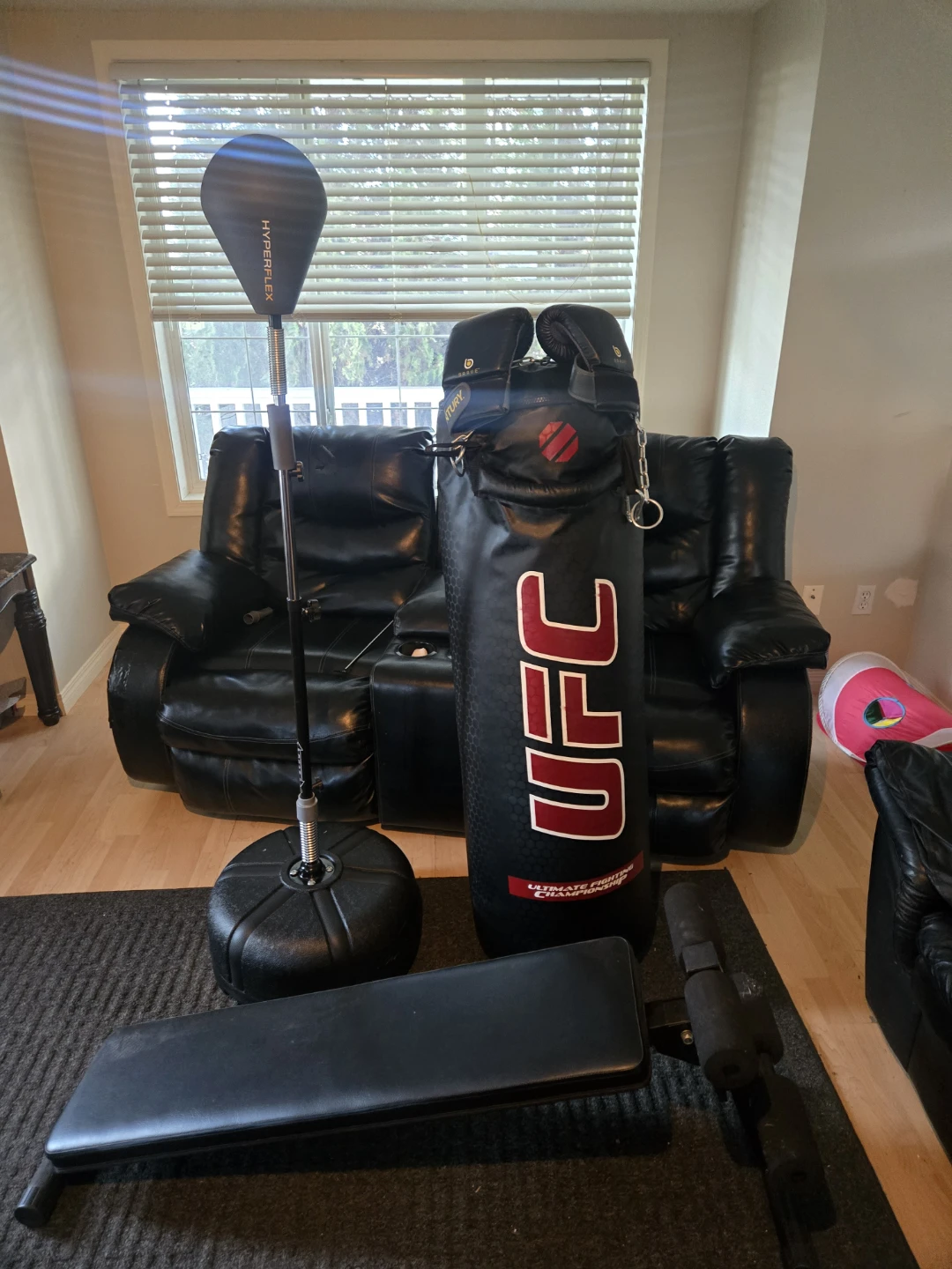 UFC Punching Bag, Century Gloves, Hyperflex Reflex Bag