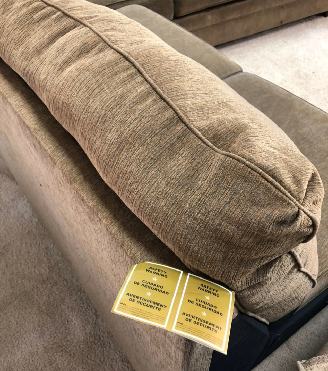 Ashley sectional and 2 end tables - photo 2