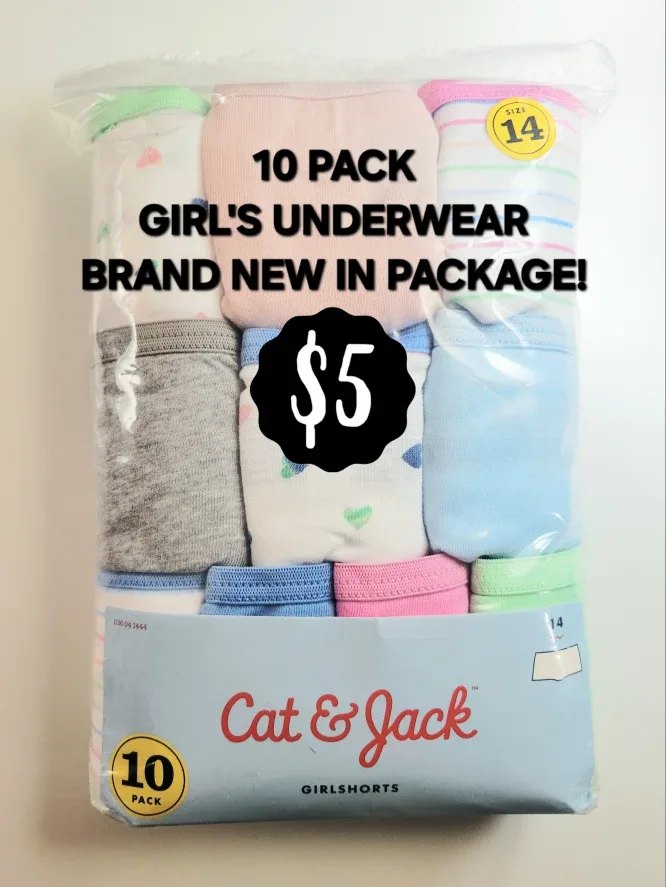 10 Pack Girl's Underwear