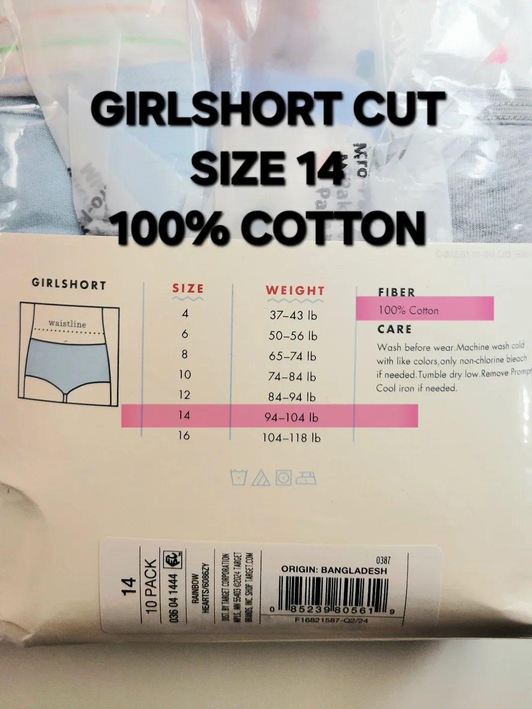 10 Pack Girl's Underwear image indicator(4)