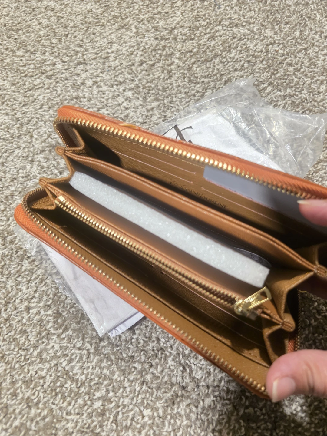 Fashion ysl brown wallet - photo 3