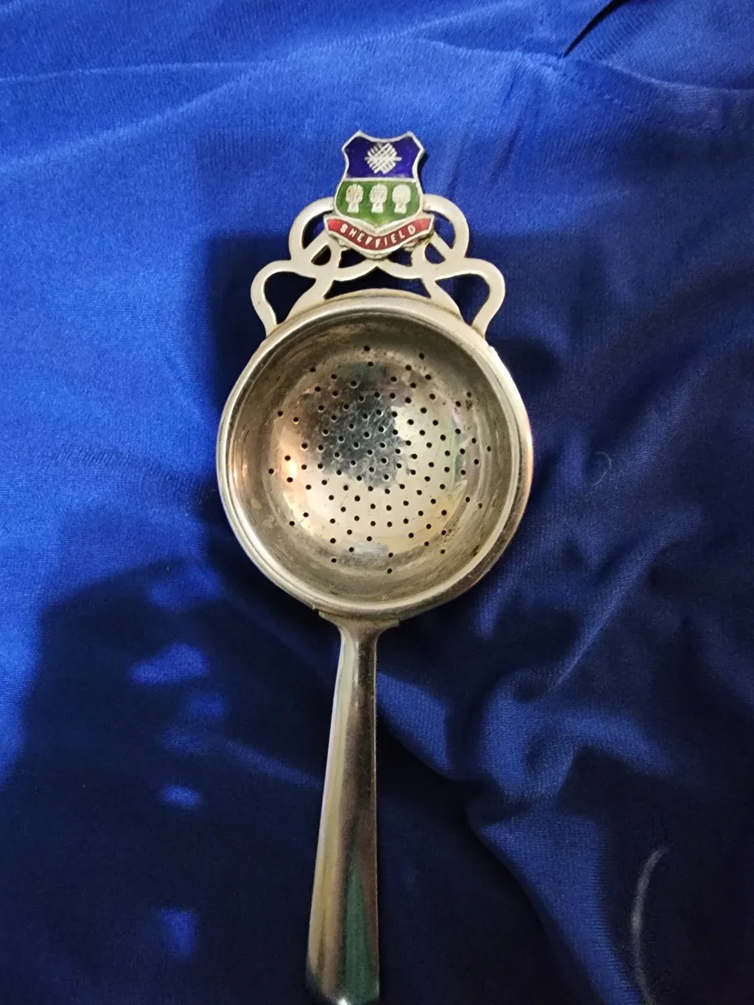 Sheffield Silver Plated Tea Strainer