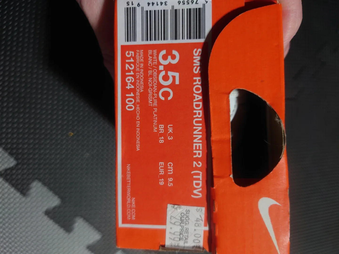 Nike SMS Roadrunner 2 (TDV) Baby Shoes - Size 3.5C image indicator(5)