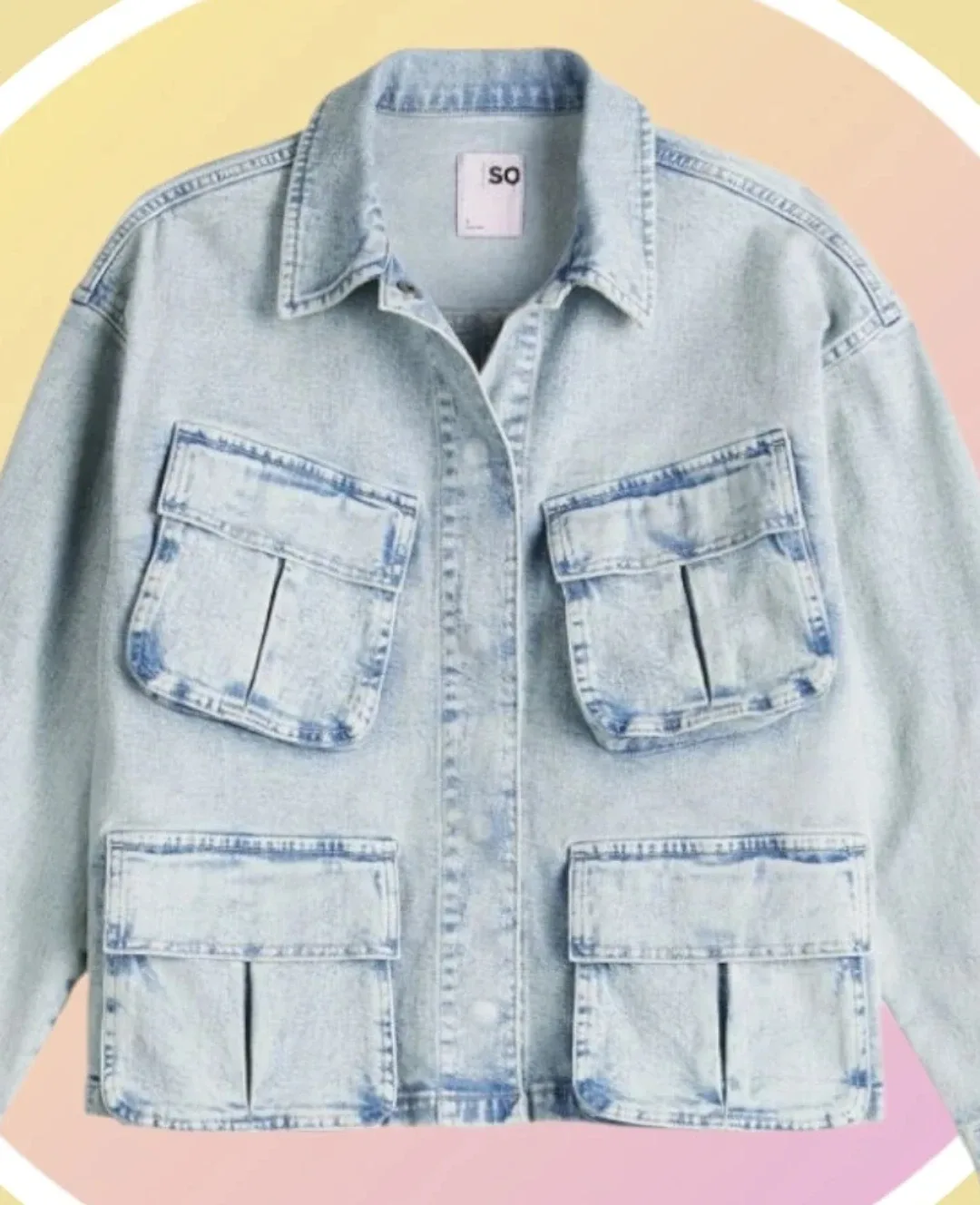 #cleanout NWT 1XL Heavweight Denim Jacket w 4 Pockets image indicator(8)