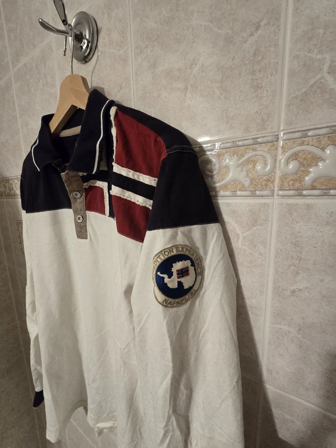 Napapijri Geographic Long Sleeve Polo Shirt size M- L - photo 2