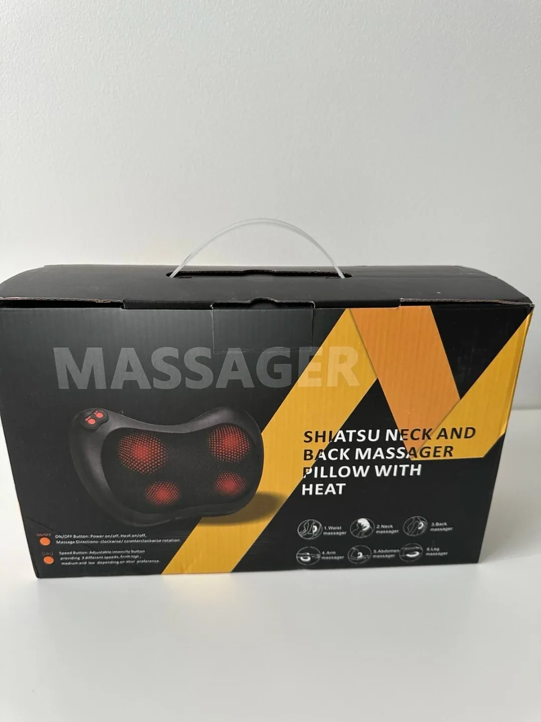 Shiatsu Neck & Back Massager Pillow with Heat image indicator(3)