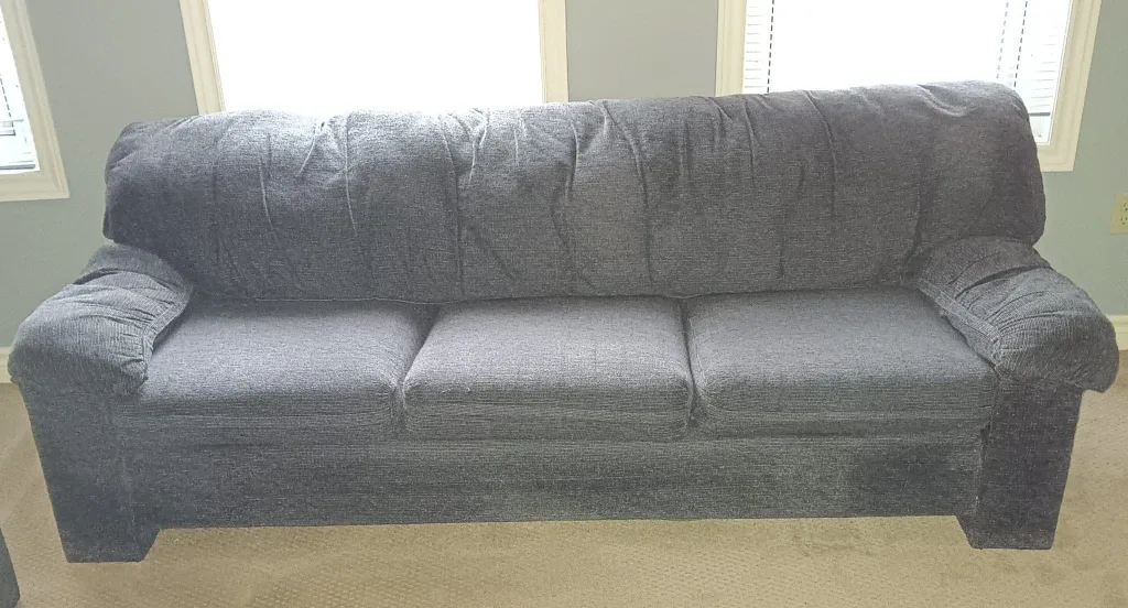 Couch 3 piece set blue gray image indicator(3)