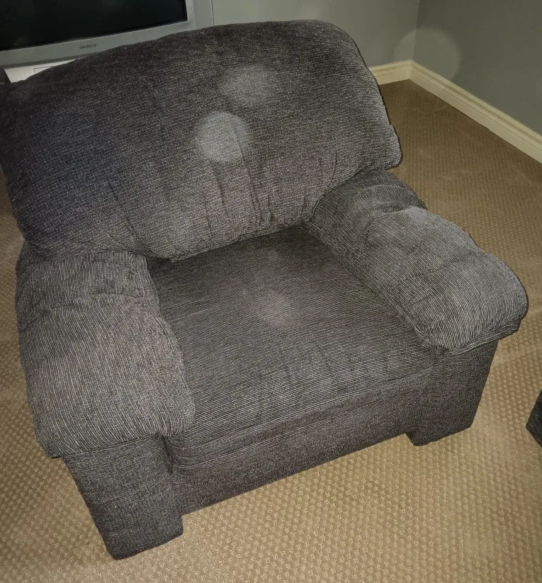 Couch 3 piece set blue gray image indicator(4)