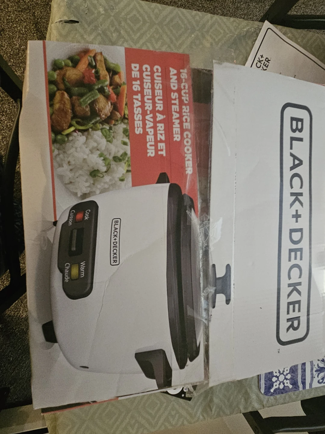 New BLACK+DECKER 16-Cup Rice Cooker and Steamer - photo 2