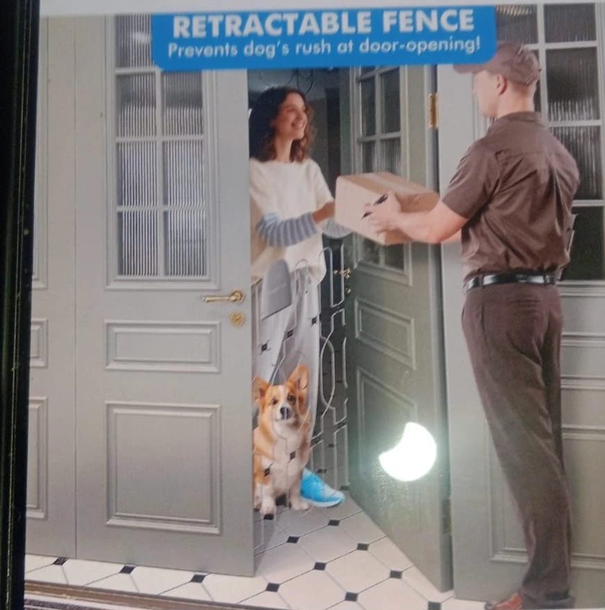 Snagle Paw Metal Retractable Door Barrier,28.3/8" Wide 35" Tall - photo 2