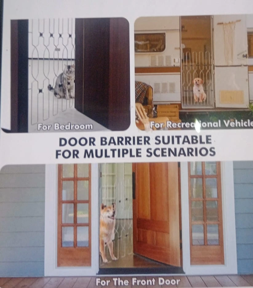 Snagle Paw Metal Retractable Door Barrier,28.3/8" Wide 35" Tall - photo 5