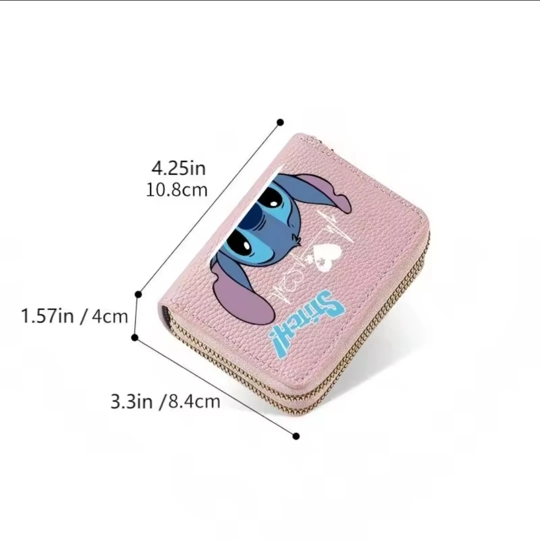 Stitch Cartoon Wallet - Pink - photo 3