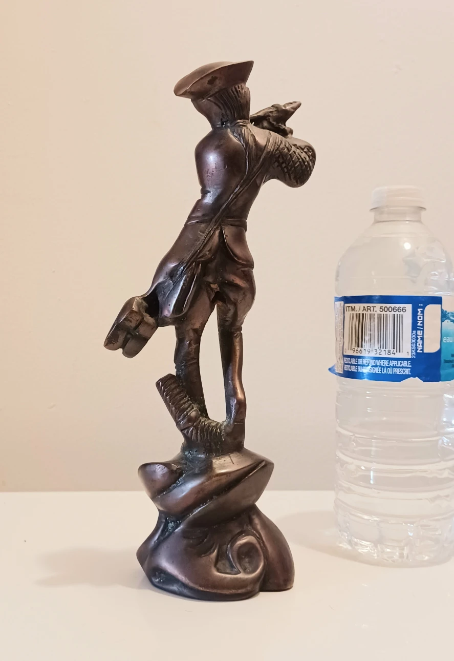 Unique Colonial Musician Bronze Statue - photo 4