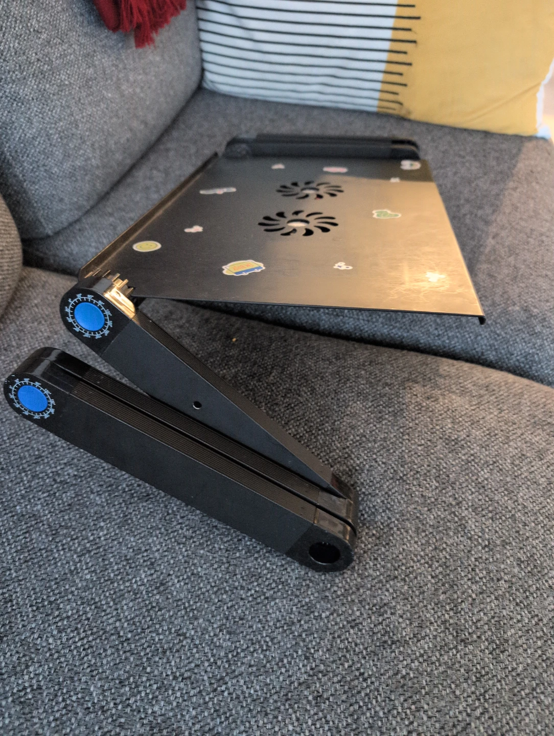 Adjustable Laptop Desk with Cooling Fans - photo 4