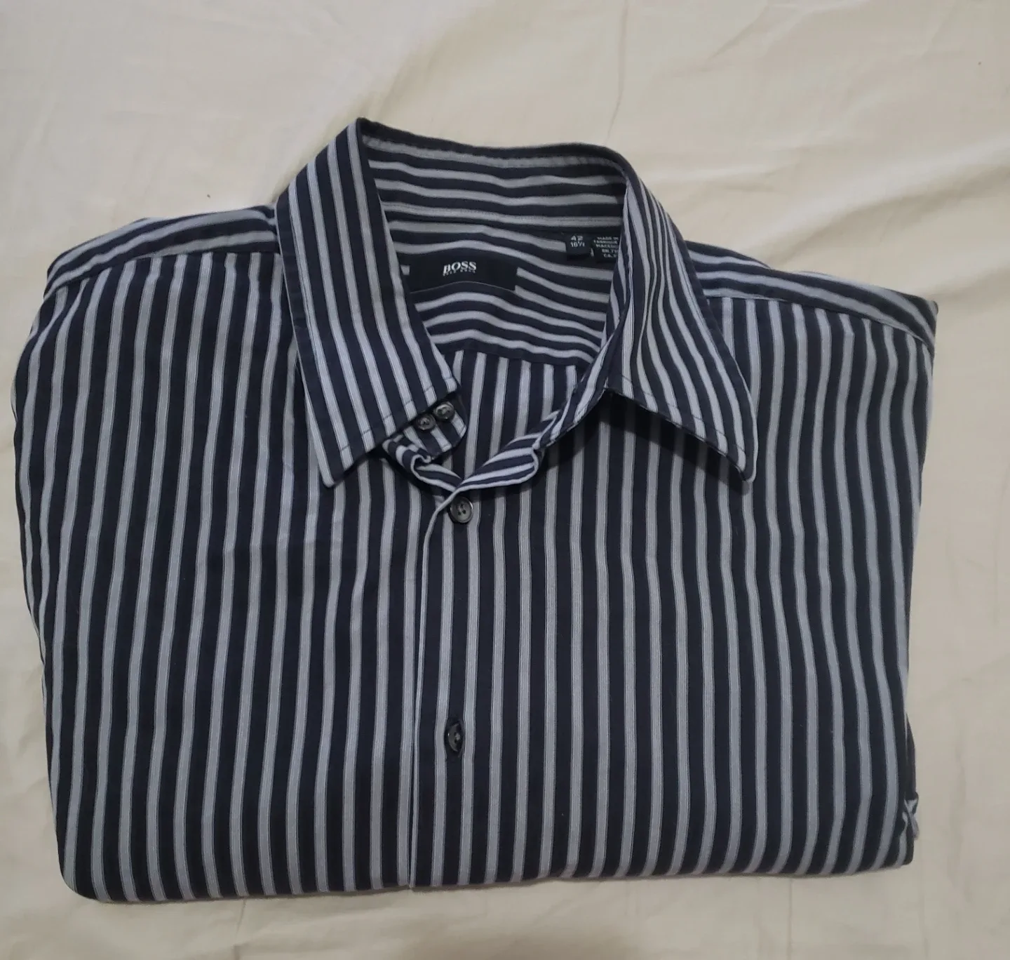 Hugo Boss Striped Dress Shirt - Size 16 1/2