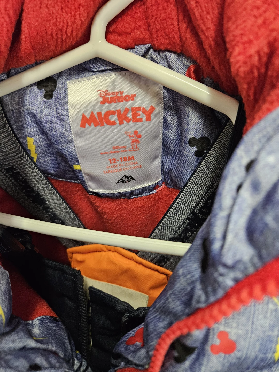 Disney MickeyJacket 12-18M and Oshkosh Snowpants 18M - photo 2