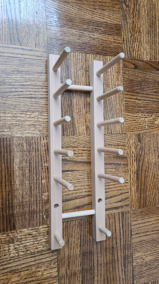 #cleanout Wooden Ikea Dish Rack (can be used for ribbons/yarn)