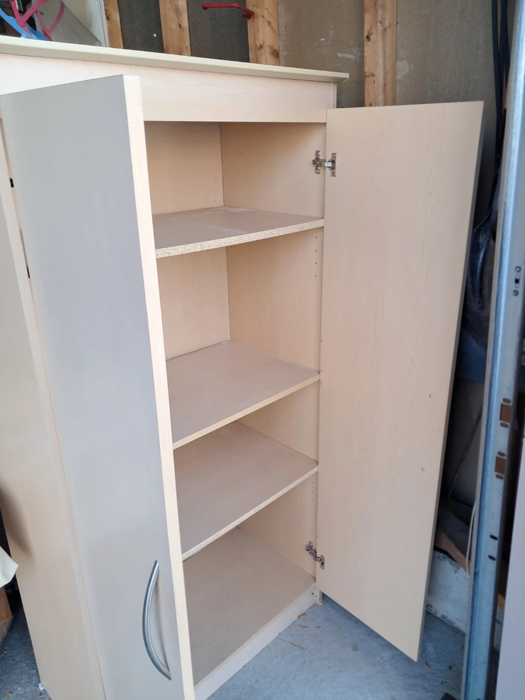 Rubber Maid Beige Cabinet with Shelves - photo 2