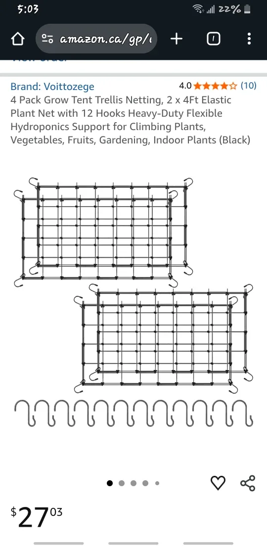 #cleanout 4 scrog nets 2x4