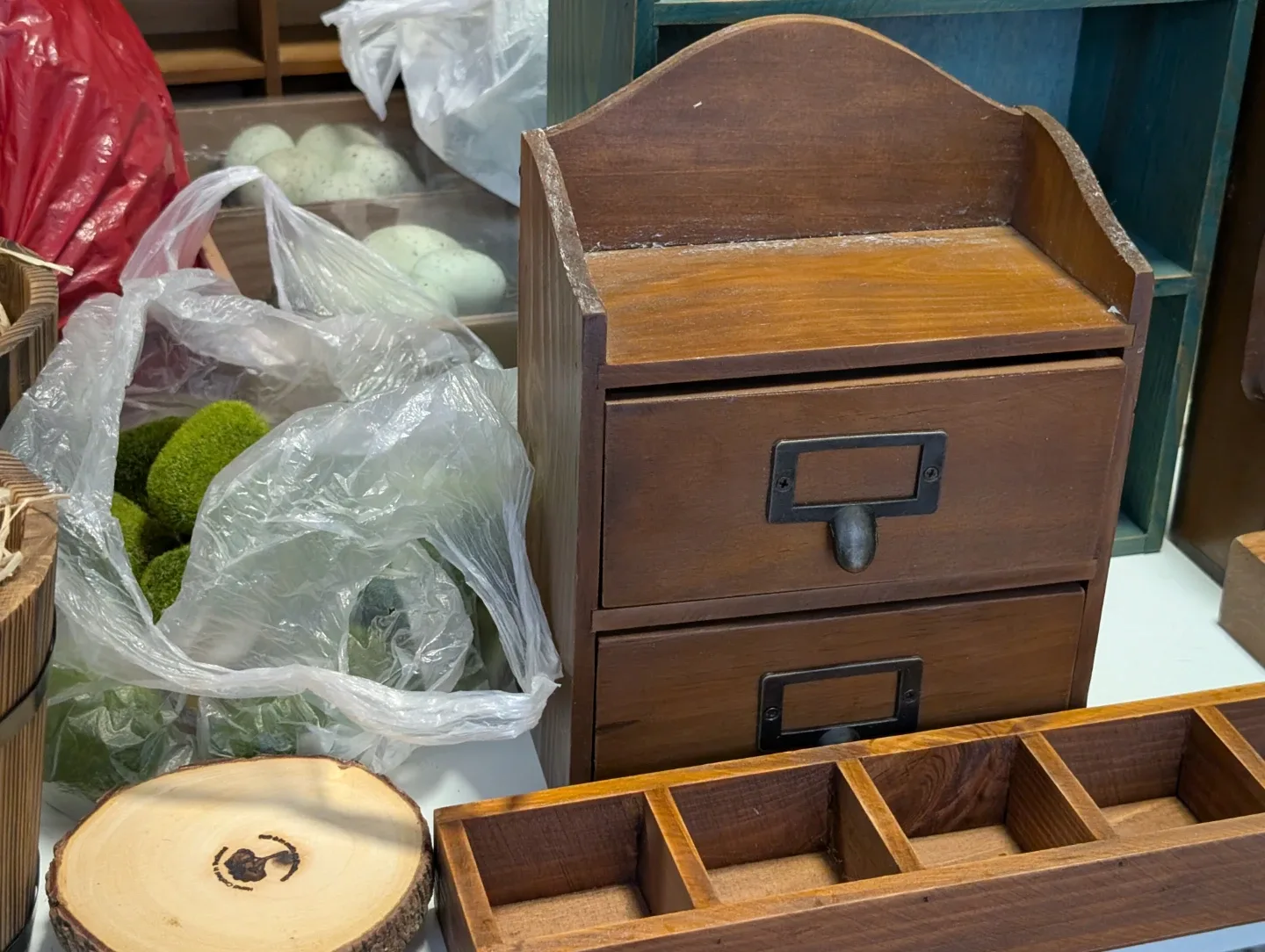 Assorted Wooden Display Shelves & Decor image indicator(3)