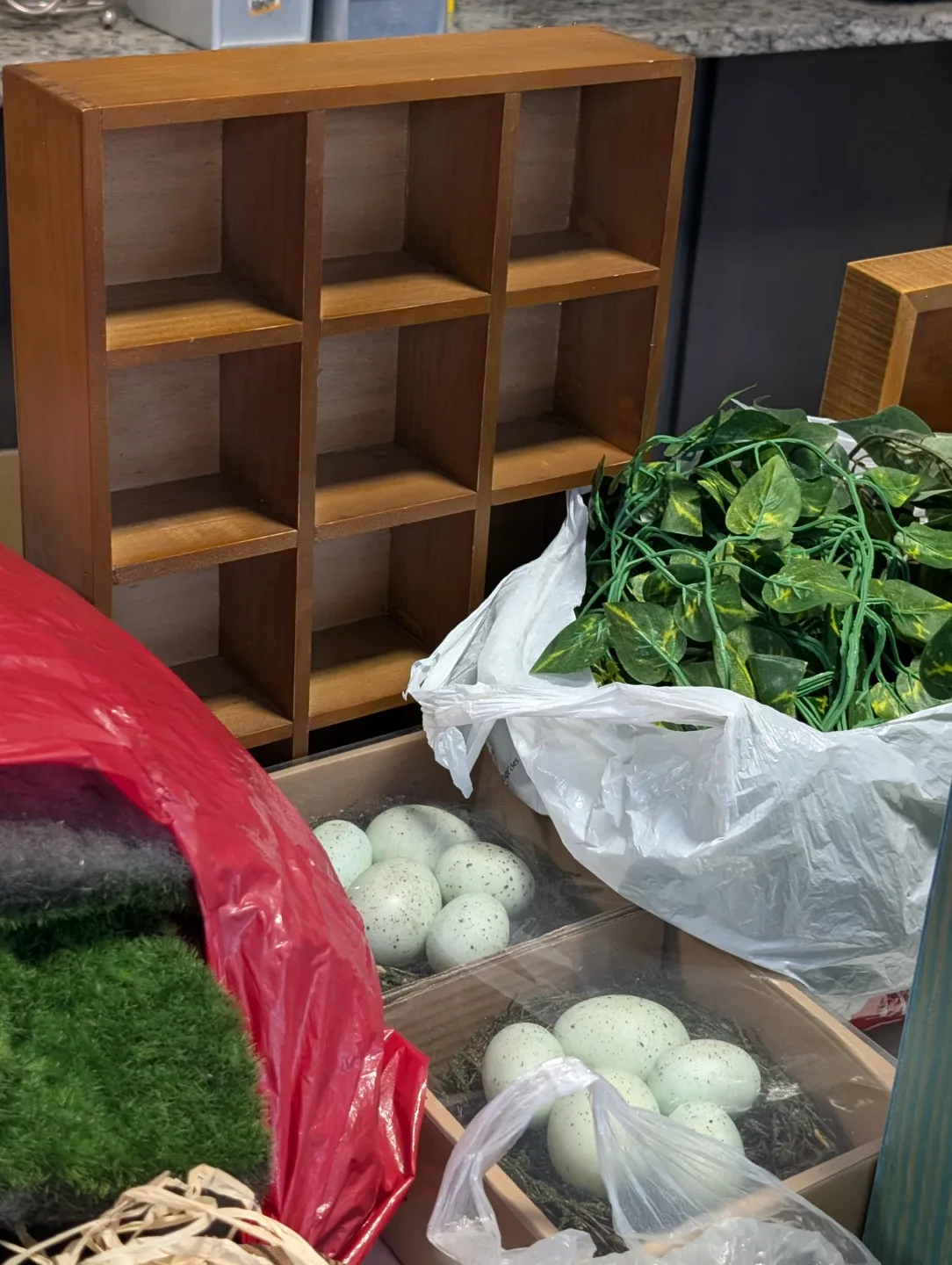 Assorted Wooden Display Shelves & Decor image indicator(4)