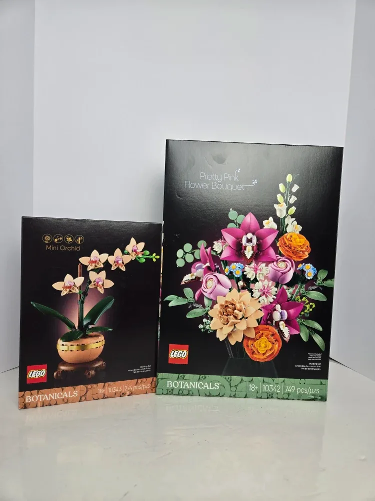 2 brand new sealed lego botanicals   10342 and 10343