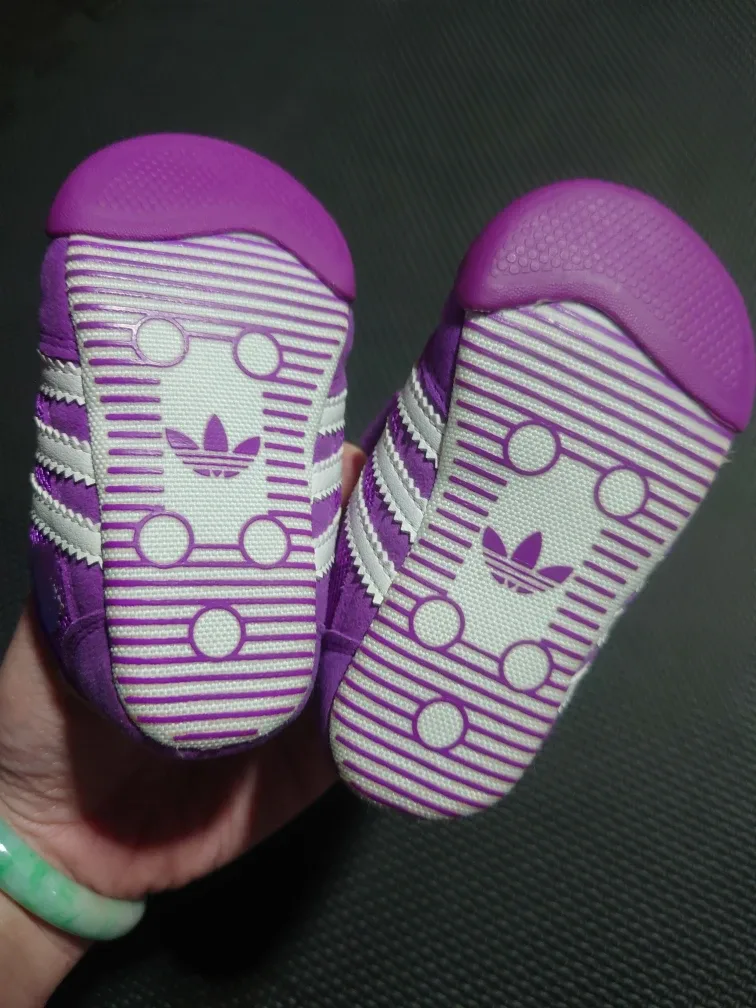 Adidas Dragon L2W Crib Shoes - Size 3K - Purple image indicator(3)