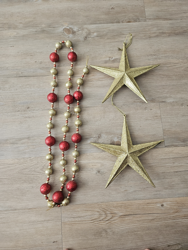 Christmas Garland and Star Ornaments - photo 2