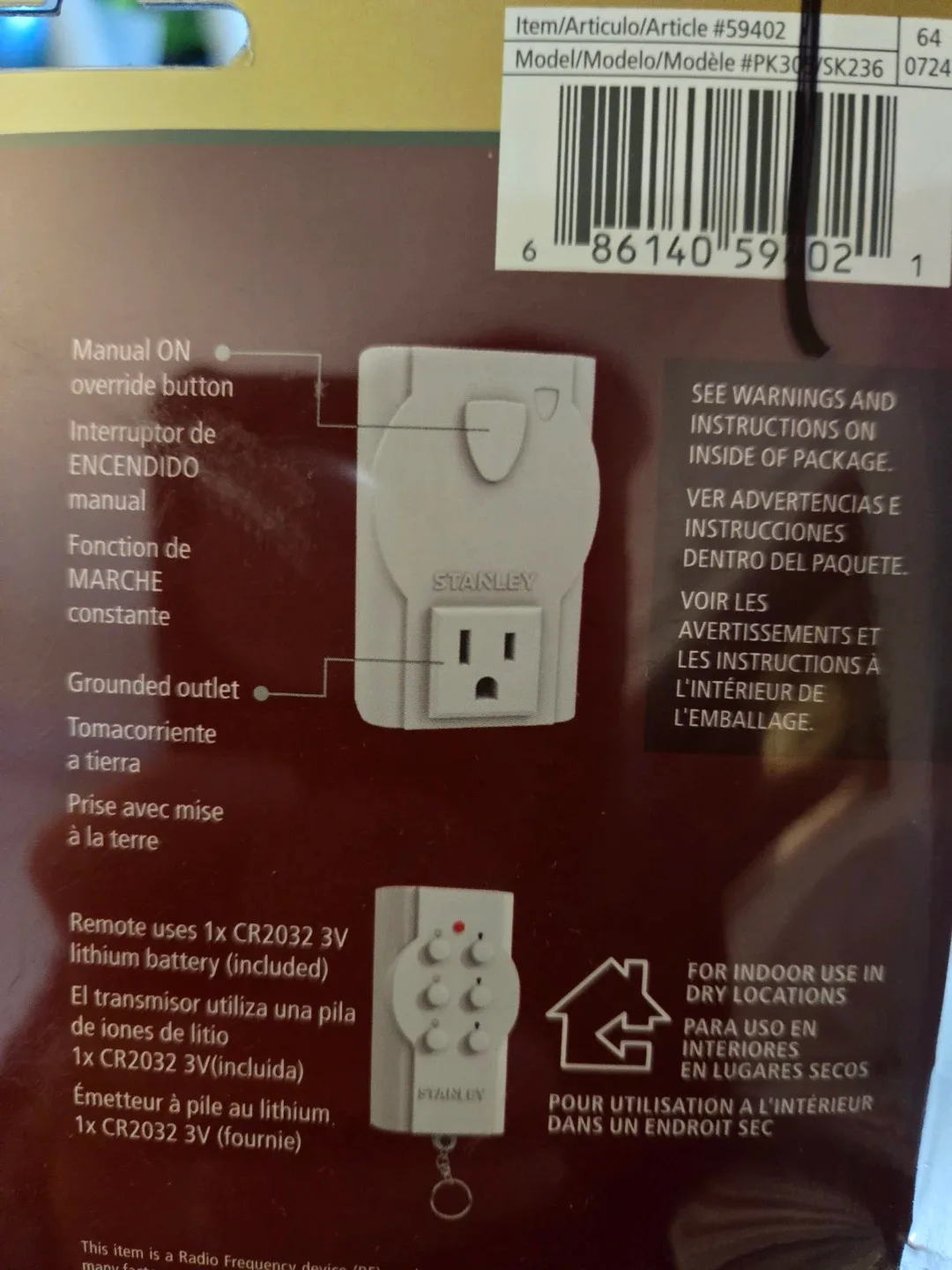 Stanley wireless remote system image indicator(6)