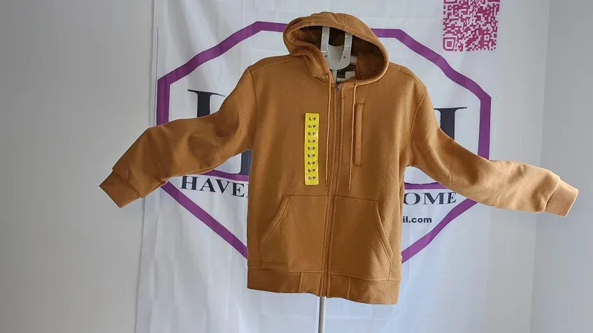 Men's brown Full-Zip Hoodie - Size s