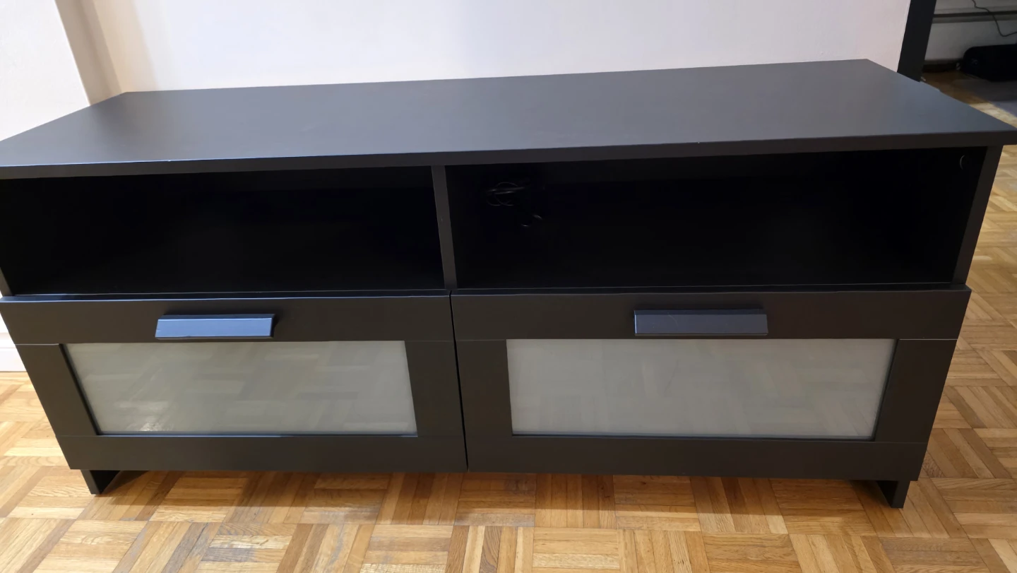 Black TV Stand Media Console